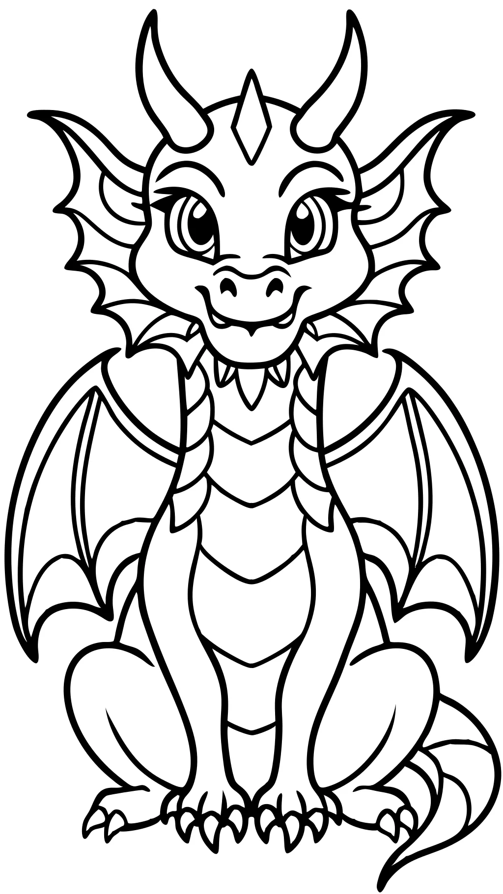 pages à colorier de dragon imprimables pdf